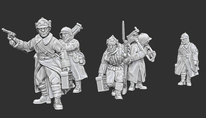 WWII Soviet Maxim MMG Squad (5 models) Various Scales Historical Wargaming