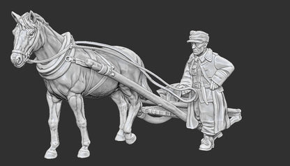 WWII Finnish Horse Drawn Sled Various Scales Historical Wargaming