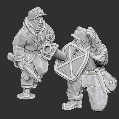WWII Finnish Panzerschreck Team (2 models) Various Scales Historical Wargaming (US tariffs are pre-paid by us)