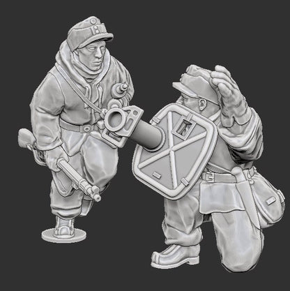 WWII Finnish Panzerschreck Team (2 models) Various Scales Historical Wargaming