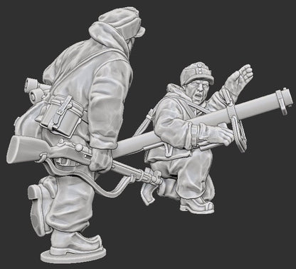 WWII Finnish Panzerschreck Team (2 models) Various Scales Historical Wargaming