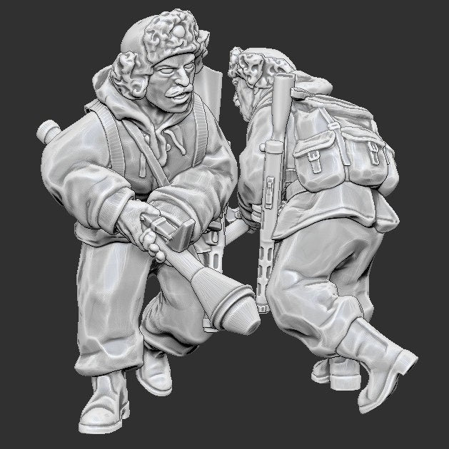 WWII Finnish Soldier (1 model) with Panzerfaust Various Scales Historical Wargaming