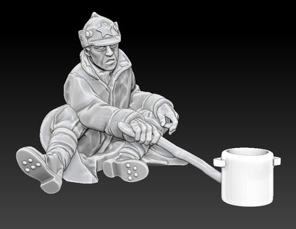 WWII Soviet Resting Soldiers (3 models) Various Scales Historical Wargaming (US tariffs are pre-paid by us)
