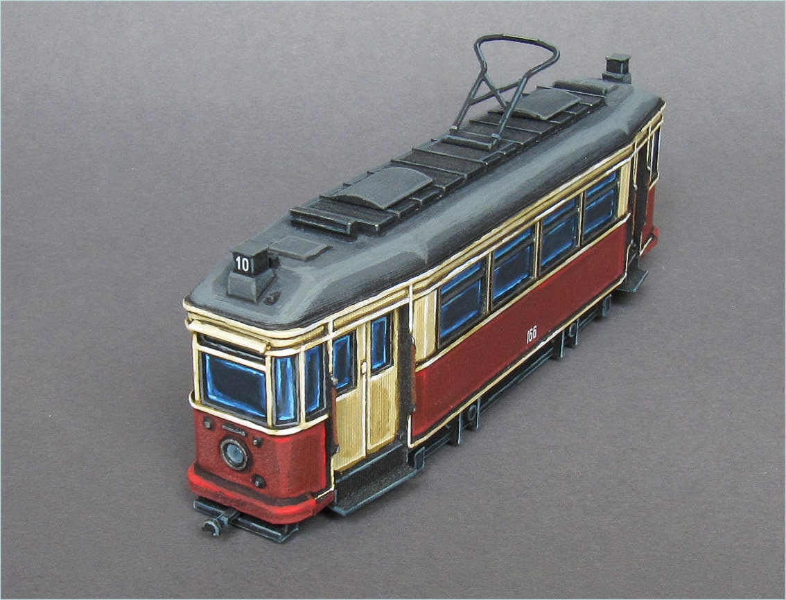 Wargaming Terrain Tram Lilpop III Various Scales Historical Wargaming