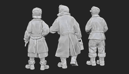 WWII Finnish Cooks Set (3 models) Various Scales Historical Wargaming