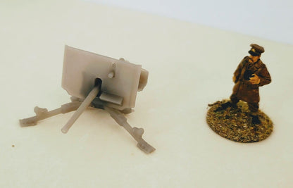 WWII British 2 Pounder QF Anti-Tank Gun Various Scales Historical Wargaming (1 model)