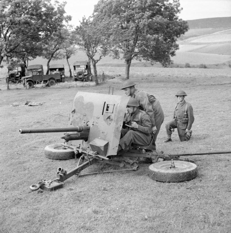 WWII British 2 Pounder QF Anti-Tank Gun Various Scales Historical Wargaming (1 model) (US tariffs are pre-paid by us)