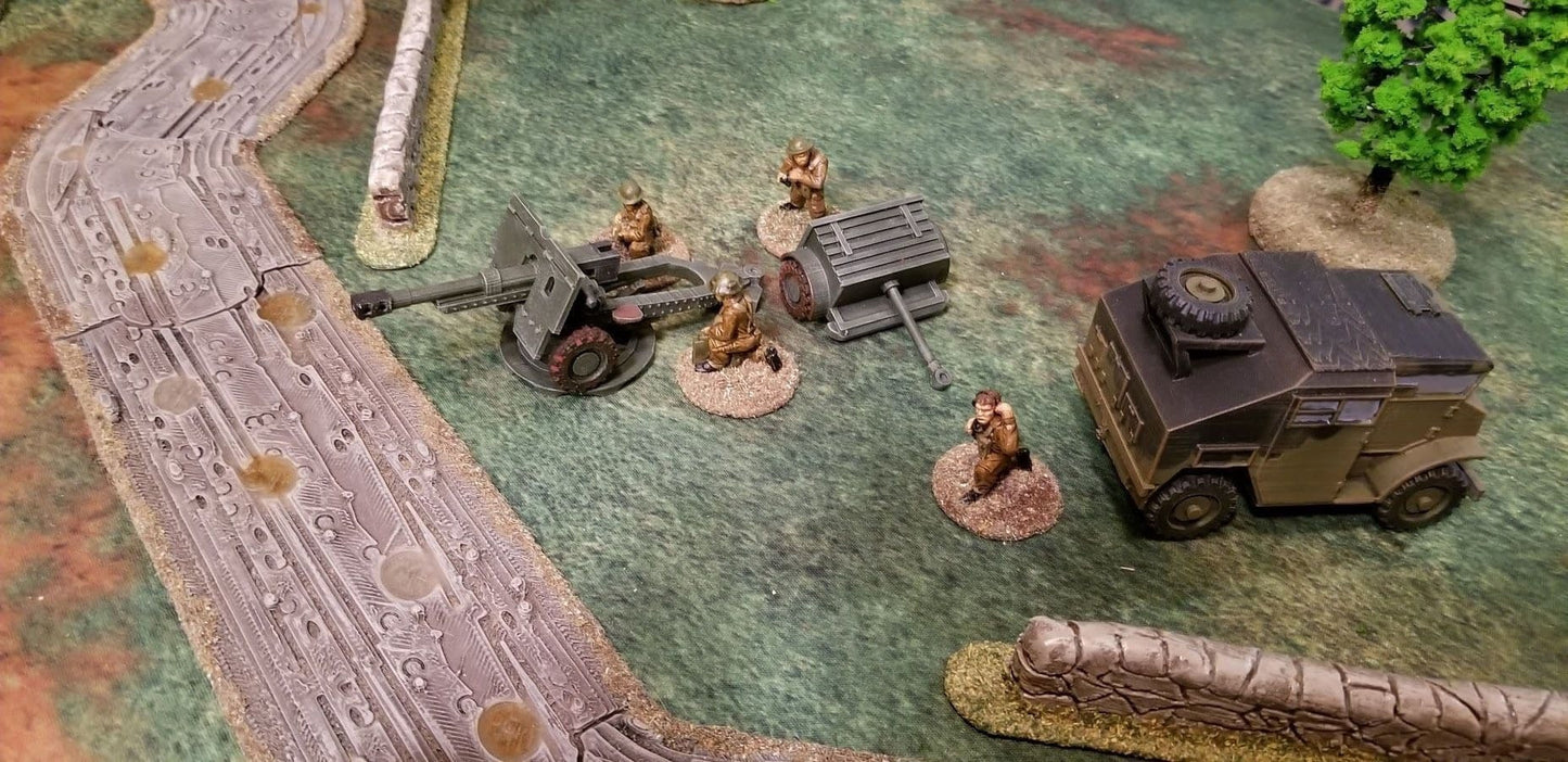 WWII British 25 Pounder Field Gun with Limber Various Scales Historical Wargaming (1 model)