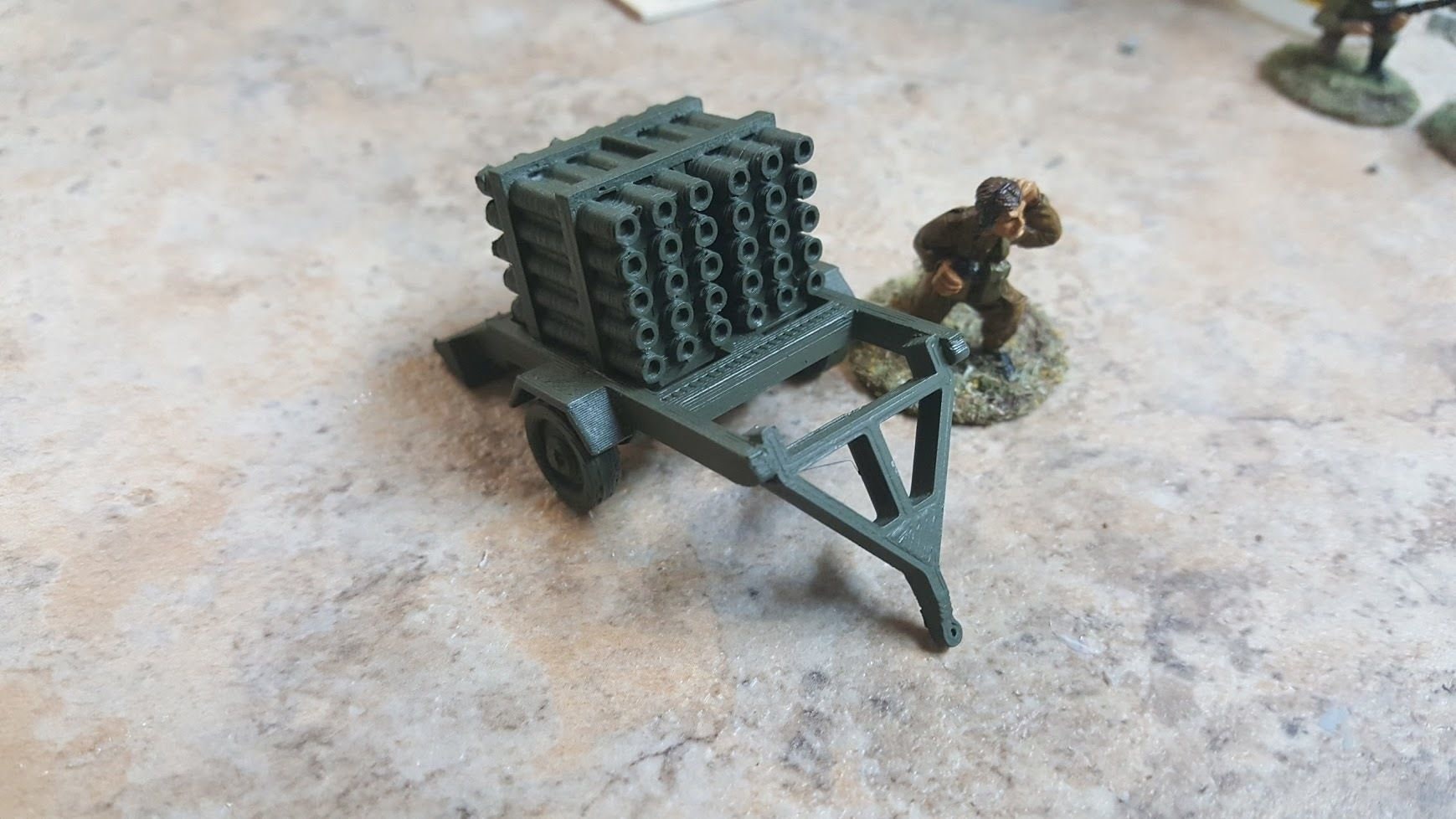 WWII US Land Mattress Multiple Launcher Various Scales Historical Wargaming (US tariffs are pre-paid by us)