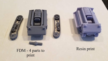 WWII Dutch Vickers Utility Tractor (1 model, no gun included) Various Scales Historical Wargaming