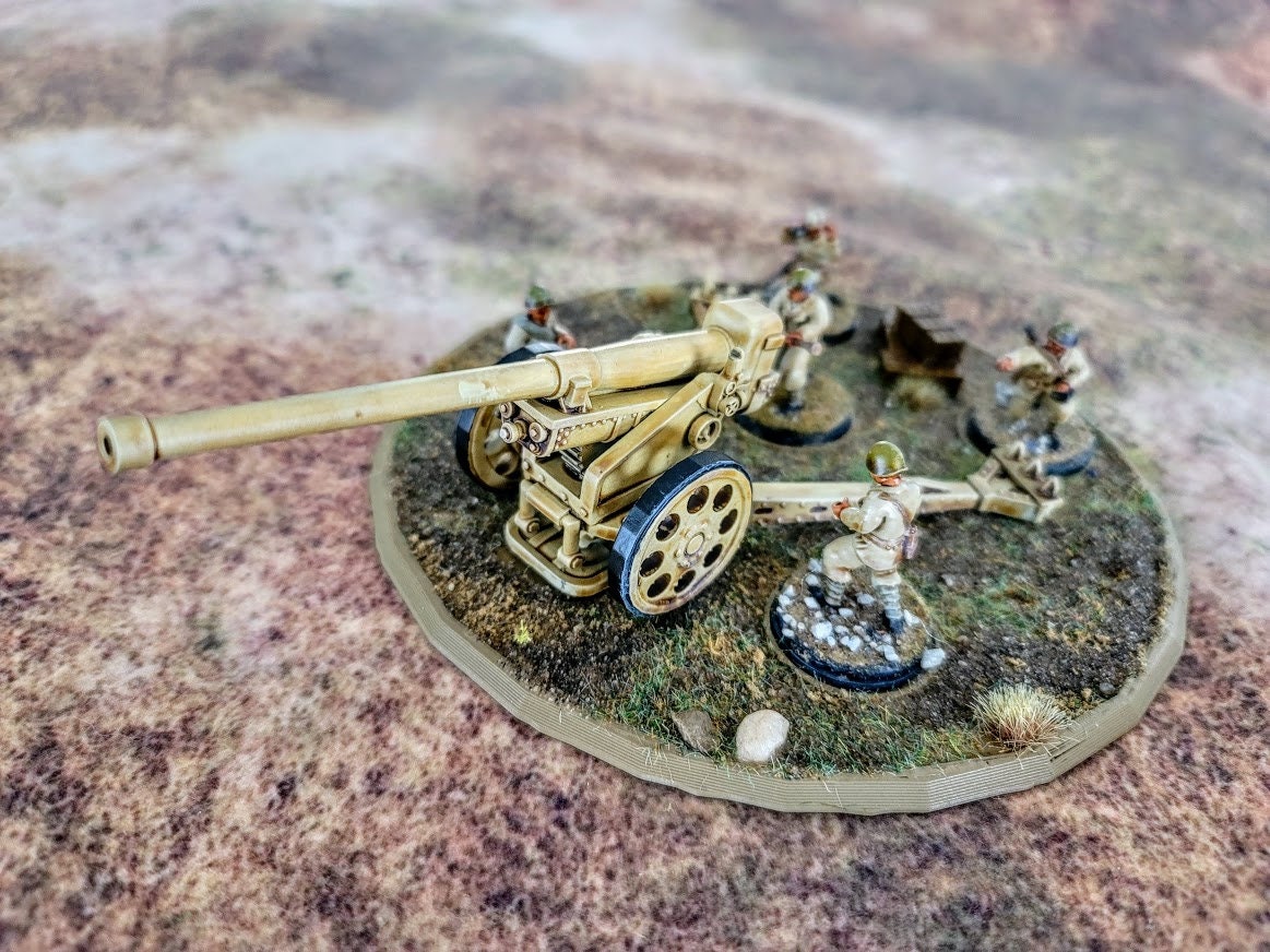 WWII Italian Model 35 Heavy Howitzer (crew not included) Various Scales Historical Wargaming