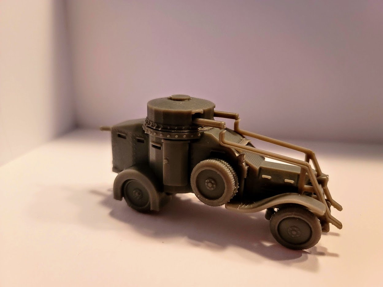 WWII Italian Lancia 1Z/1ZM Armoured Car (1 model) Various Scales Historical Wargaming