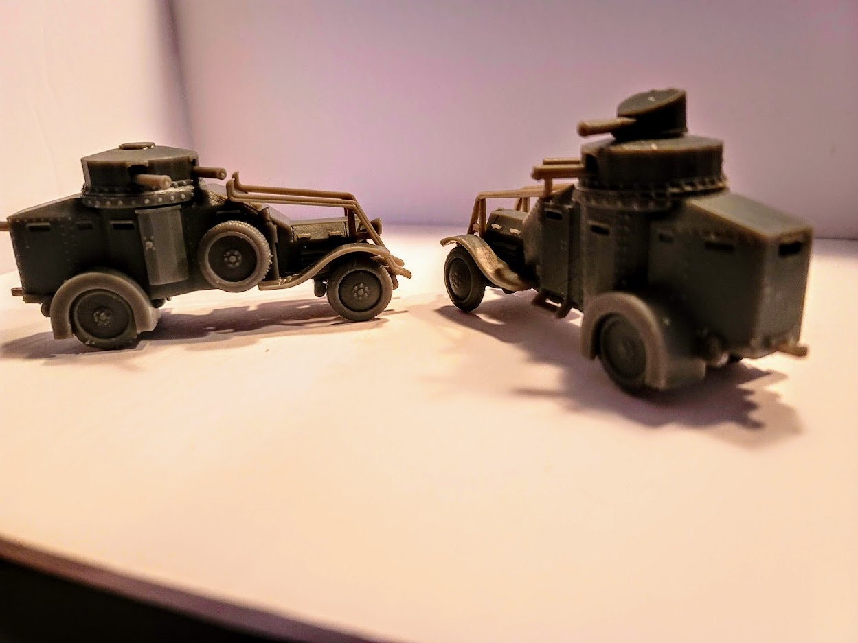 WWII Italian Lancia 1Z/1ZM Armoured Car (1 model) Various Scales Historical Wargaming