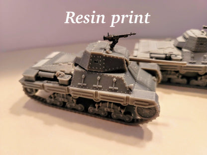 WWII Italian P26/40 Tank Various Scales Historical Wargaming