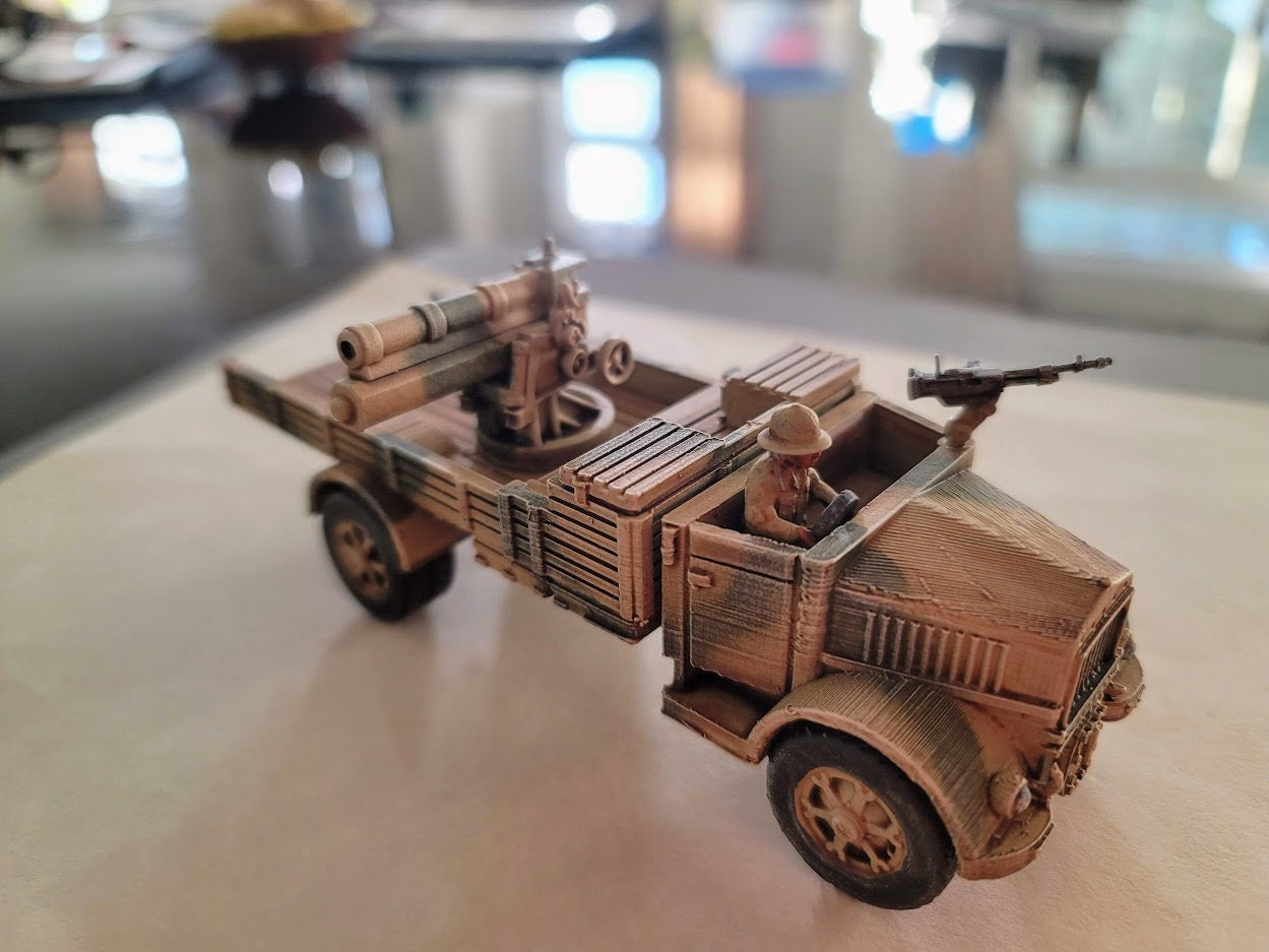 WWII Italian Lancia 3RO Gun Truck Various Scales Historical Wargaming