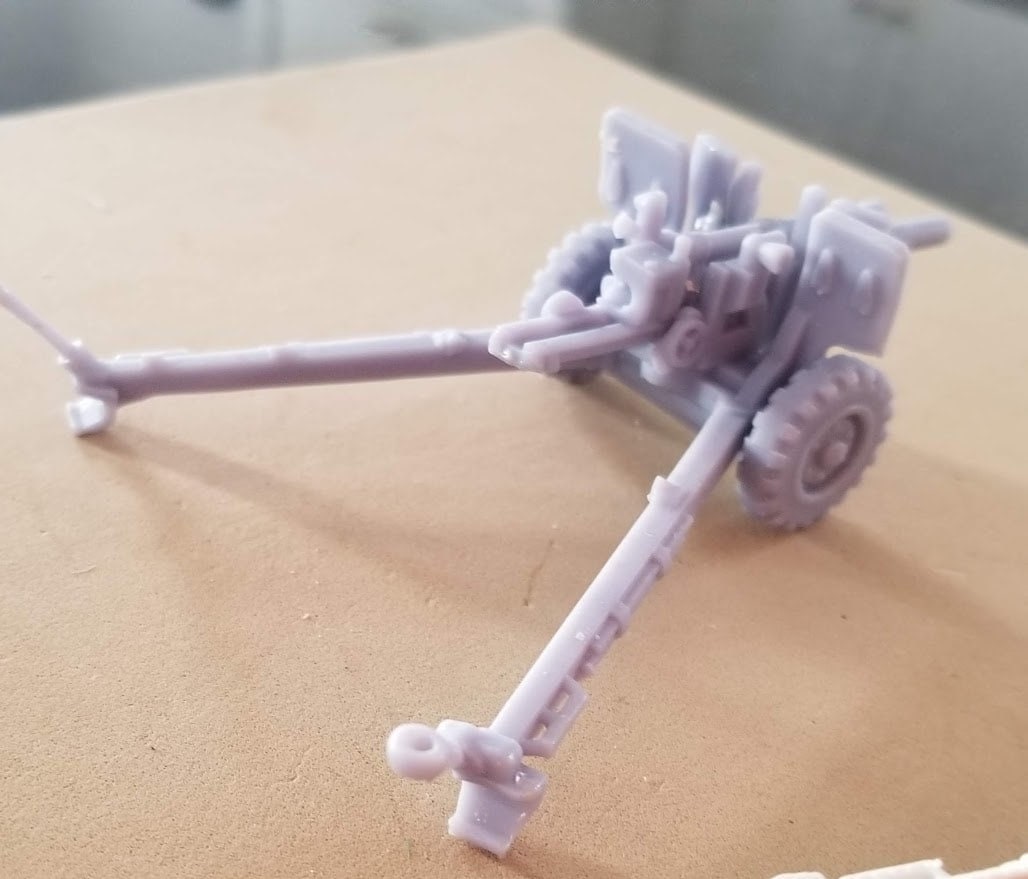 WWII US M2A1 105mm Howitzer Various Scales Historical Wargaming (1 model)