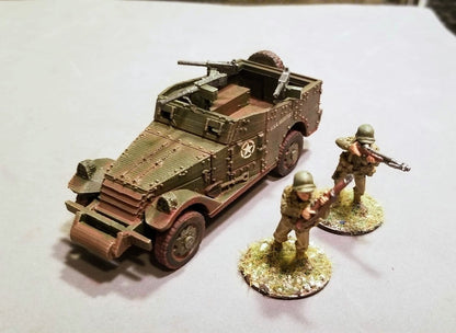 WWII US M3 Scout Car Various Scales Historical Wargaming (US tariffs are pre-paid by us)