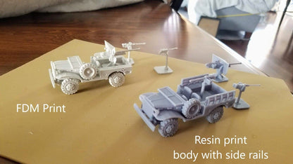 WWII US M6 Motor Gun Carriage (1 model) Various Scales Historical Wargaming