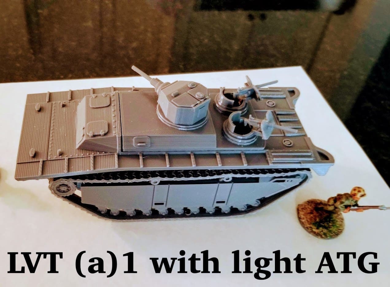 WWII US LVT Amtrac (4 versions) Various Scales Historical Wargaming
