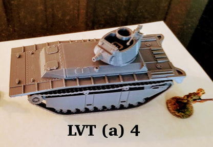 WWII US LVT Amtrac (4 versions) Various Scales Historical Wargaming