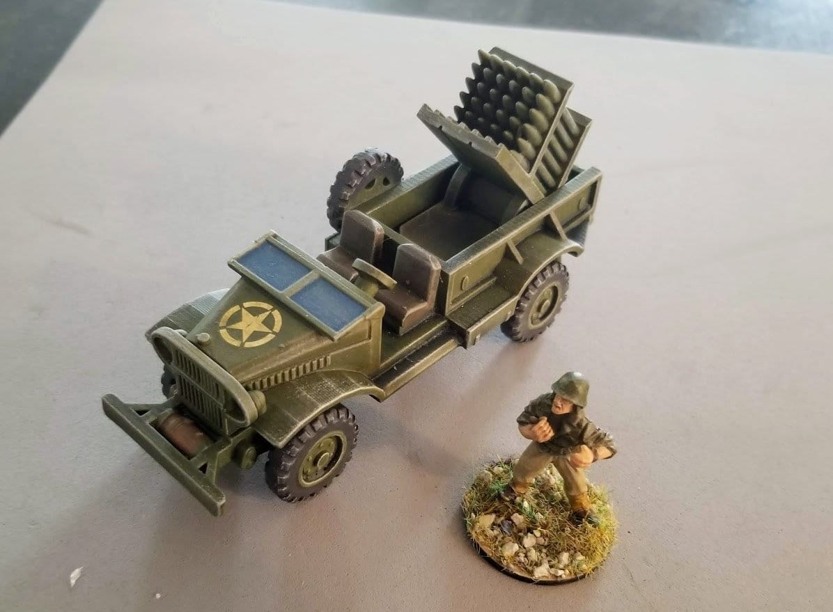 WWII USMC Multi Launcher Truck M-2-4 Various Scales Historical Wargaming (1 model)