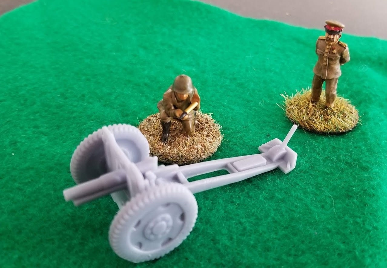 WWII Soviet 76mm Regimental Field Gun Various Scales Historical Wargaming
