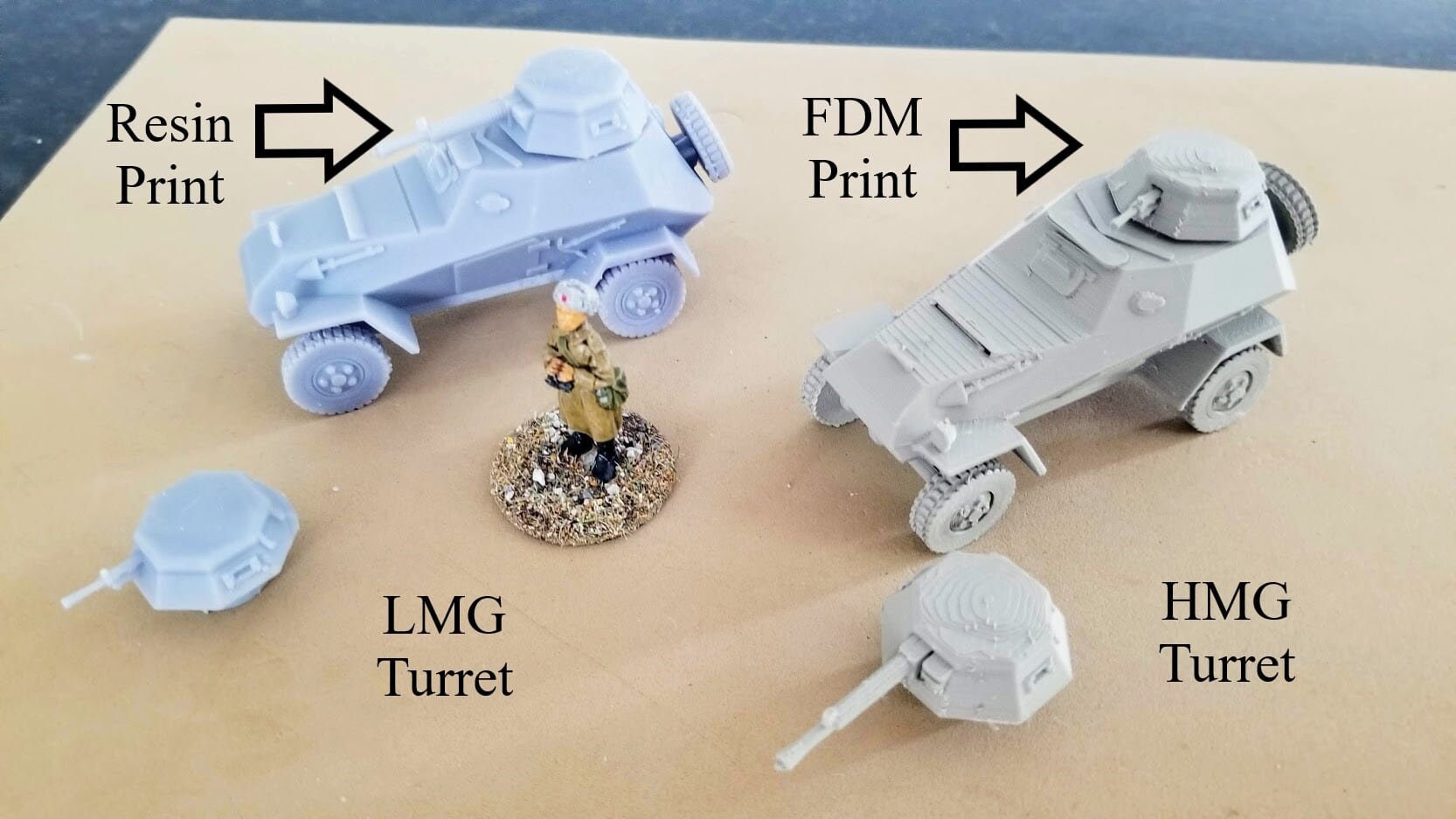 WWII Soviet BA 64B and 64D Armoured Car (Both turrets included) Various Scales Historical Wargaming