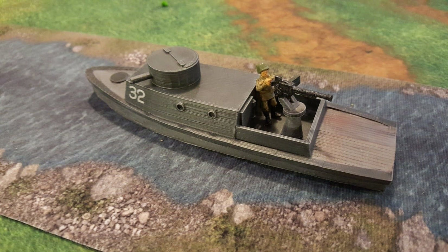 WWII Soviet D-Class Riverine Boat Various Scales Historical Wargaming
