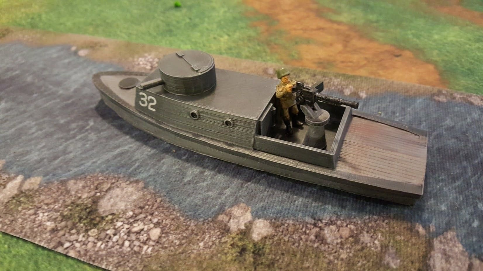 WWII Soviet D-Class Riverine Boat Various Scales Historical Wargaming