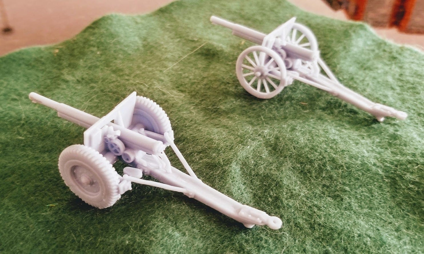 WWII French Model 1897 Field Gun Various Scales Historical Wargaming