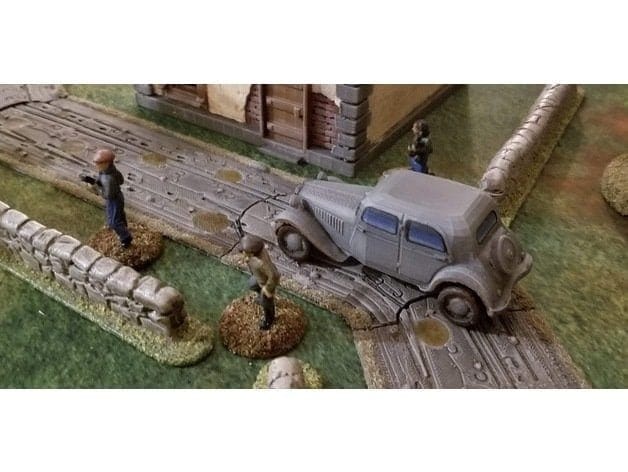 WWII French Citroen 11 CV Civilian Car (1 model) Various Scales Historical Wargaming