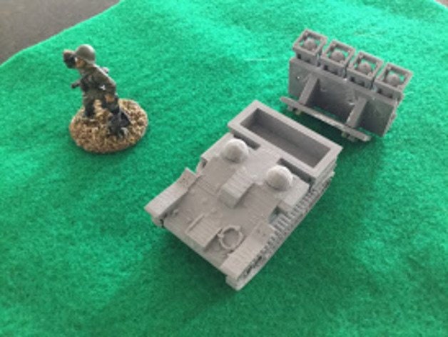 WWII French Renault UE Chenilette with Rockets Various Scales Historical Wargaming (US tariffs are pre-paid by us)