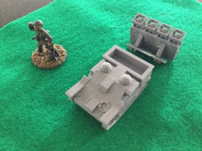 WWII French Renault UE Chenilette with Rockets Various Scales Historical Wargaming (US tariffs are pre-paid by us)