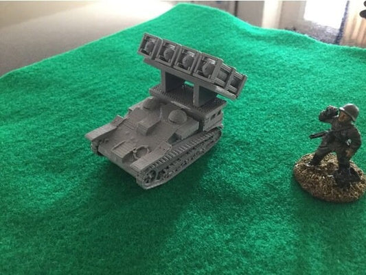 WWII French Renault UE Chenilette with Rockets Various Scales Historical Wargaming