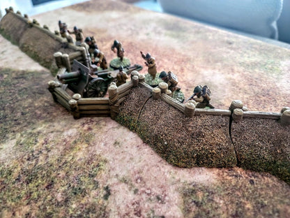 Wargaming Terrain WWII Seawall Bunker and Trenches Set Various Scales Historical Wargaming