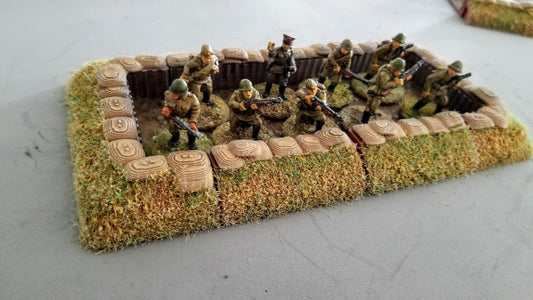Wargaming Terrain Dug in Entrenchment Set Various Scales Historical Wargaming