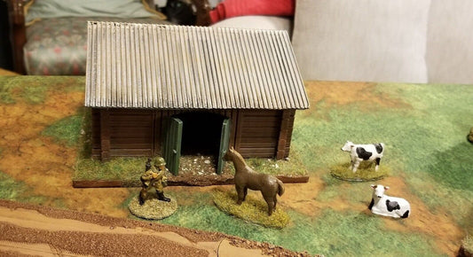 Wargaming Terrain Rural Barn Various Scales Historical Wargaming