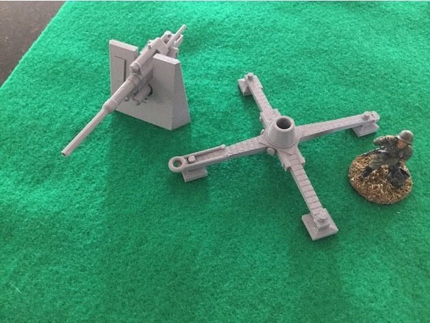 WWII German Flak 36 88mm Gun Various Scales Historical Wargaming