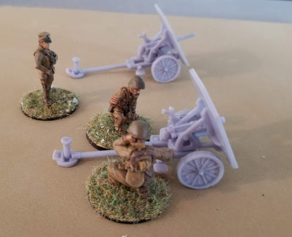 WWII German Skoda 37mm Hybrid Gun Various Scales Historical Wargaming (1 model)