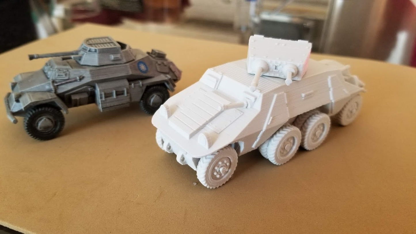 WWII Austrian STEYR ADGZ Armoured Car Various Scales Historical Wargaming