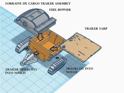 WWII German Lorraine 37L Armoured Carrier Various Scales Historical Wargaming