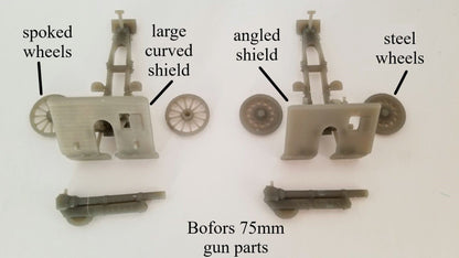 WWII German Bofors 75mm Mountain Gun Various Scales Historical Wargaming (1 model)