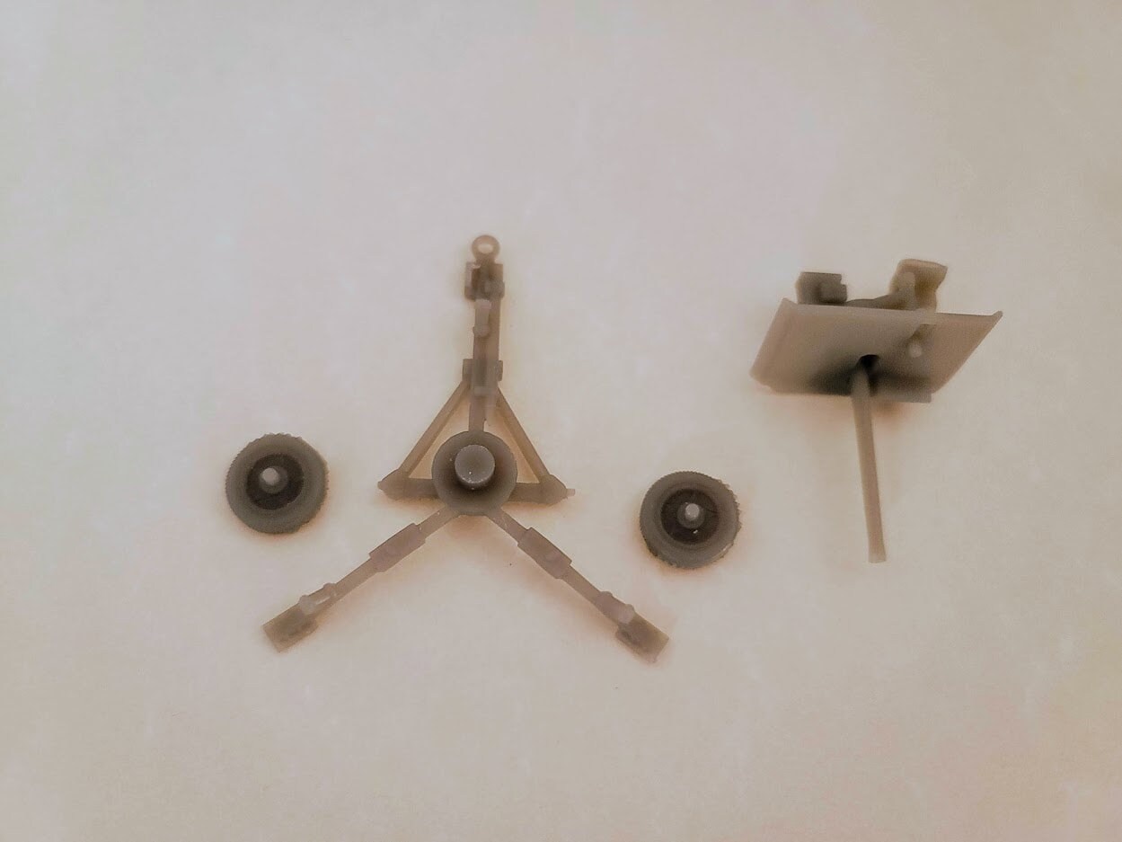WWII British 2 Pounder QF Anti-Tank Gun Various Scales Historical Wargaming (1 model) (US tariffs are pre-paid by us)