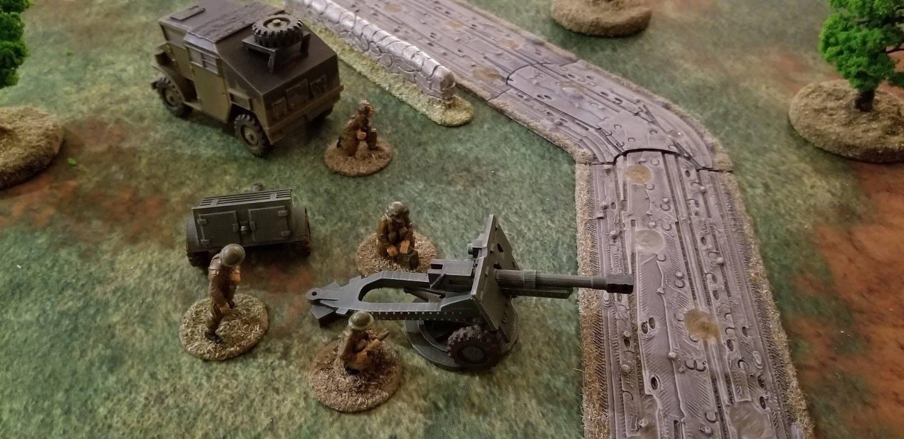 WWII British 25 Pounder Field Gun with Limber Various Scales Historical Wargaming (1 model)