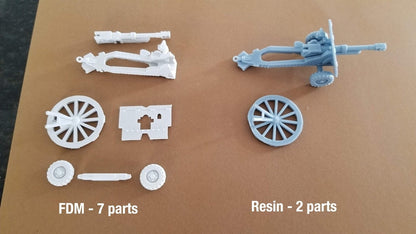 WWII British 25 Pounder Field Gun with Limber Various Scales Historical Wargaming (1 model)