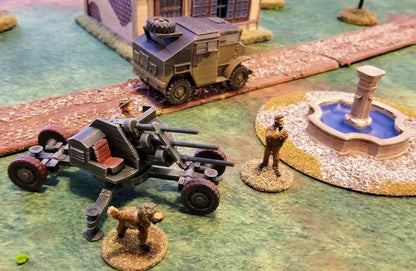 WWII British Triple Polsten Cannon Various Scales Historical Wargaming (US tariffs are pre-paid by us)