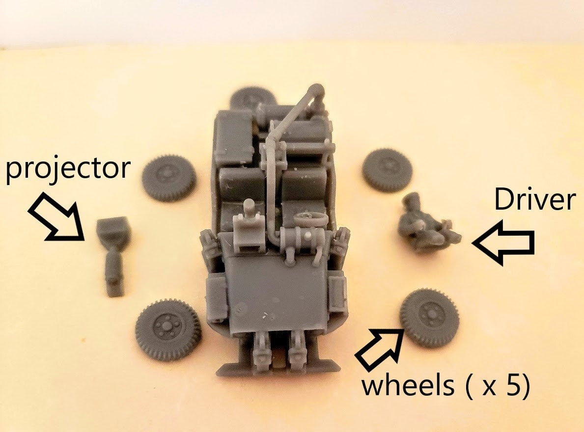 WWII British Popski's Private Army Flamethrower Jeep Various Scales Historical Wargaming (US tariffs are pre-paid by us)