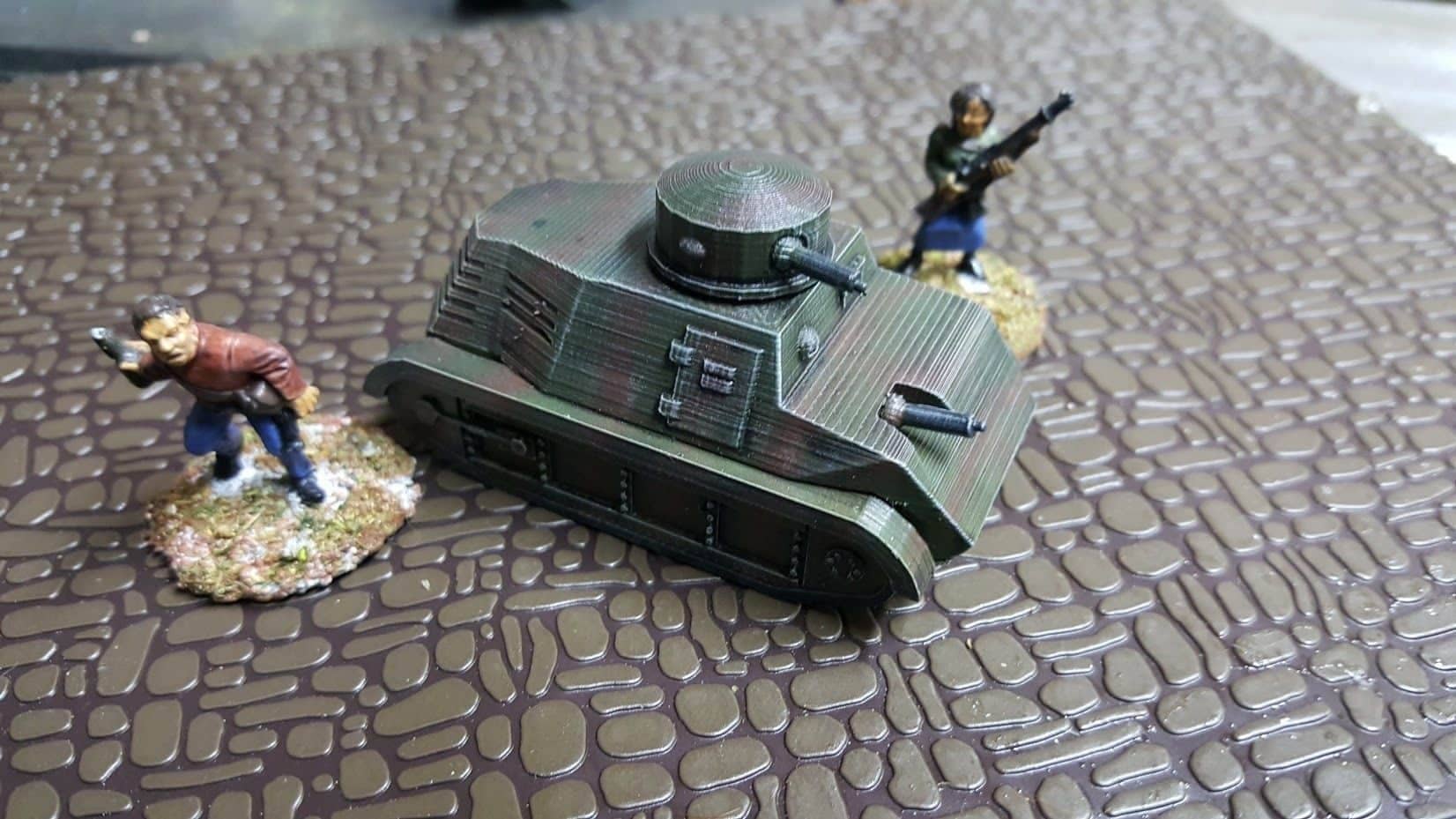 WWII Spanish Civil War Trubia Naval Tank Various Scales Historical Wargaming (US tariffs are pre-paid by us)