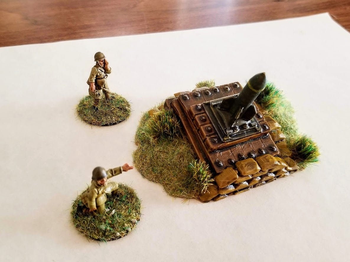 WWII Japanese 320mm Spigot Mortar Various Scales Historical Wargaming