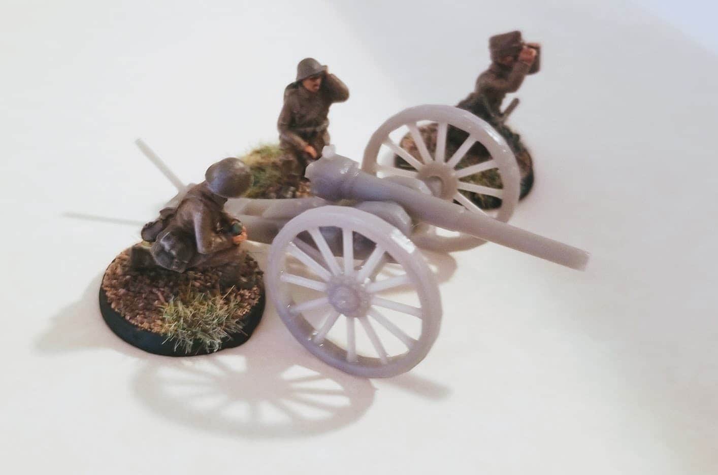 WWII Dutch 8 Staal 8.4cm Field Gun Various Scales Historical Wargaming (crew not included) (US tariffs are pre-paid by us)